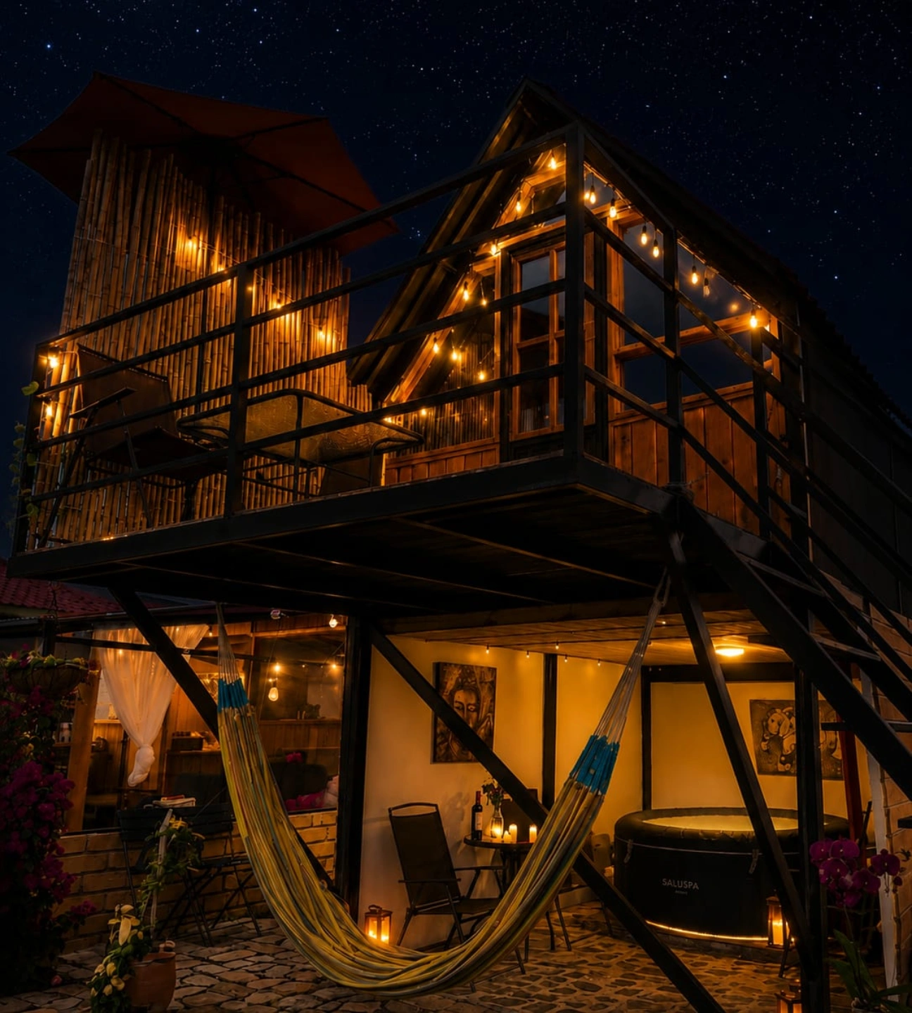 Cabaña Luna Llena bajo las estrellas de Villa de Leyva