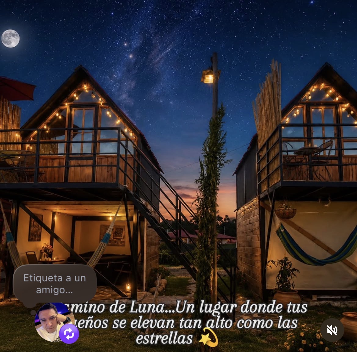 Amanecer en terraza de bambú con vista a las montañas de Boyacá