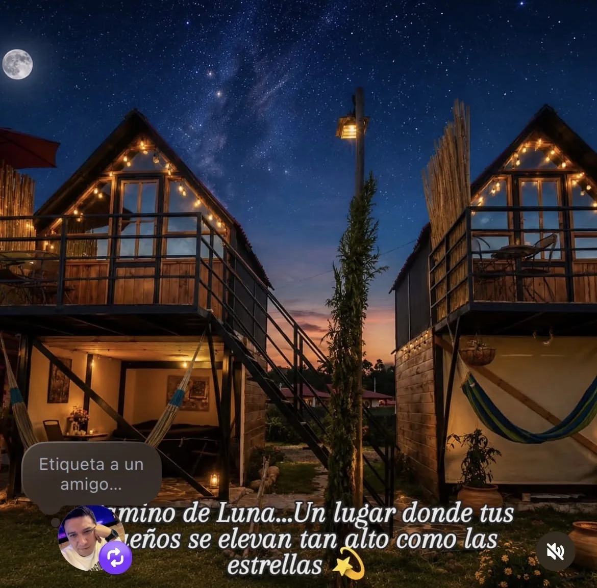Cabañas bajo la Vía Láctea cielo estrellado Boyacá glamping